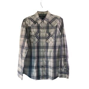 AMERICAN EAGLE Men’s Snap Button Long Sleeve Shirt / Size: Medium